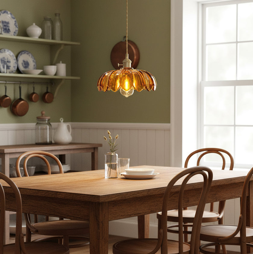 Retro Petal Pendant Lamp