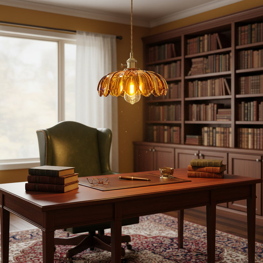 Retro Petal Pendant Lamp