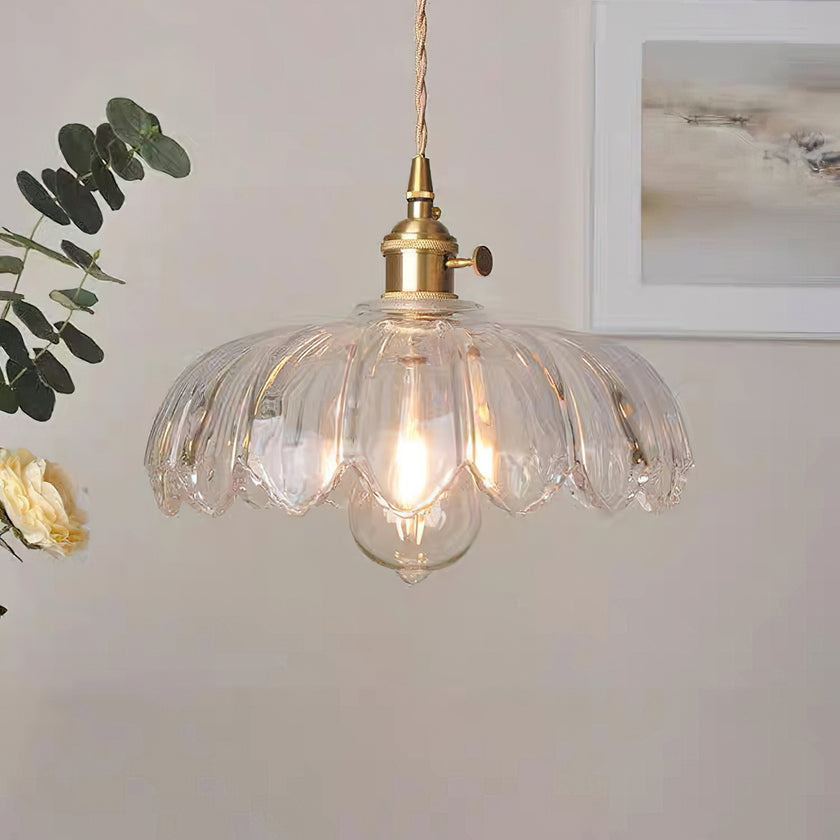 Retro Petal Pendant Lamp