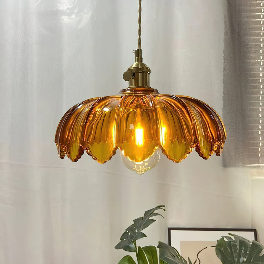 Retro Petal Pendant Lamp