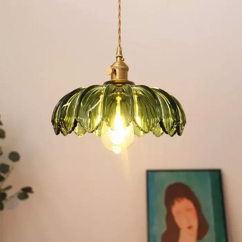 Retro Petal Pendant Lamp