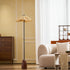 Retro Straw Hat Floor Lamp