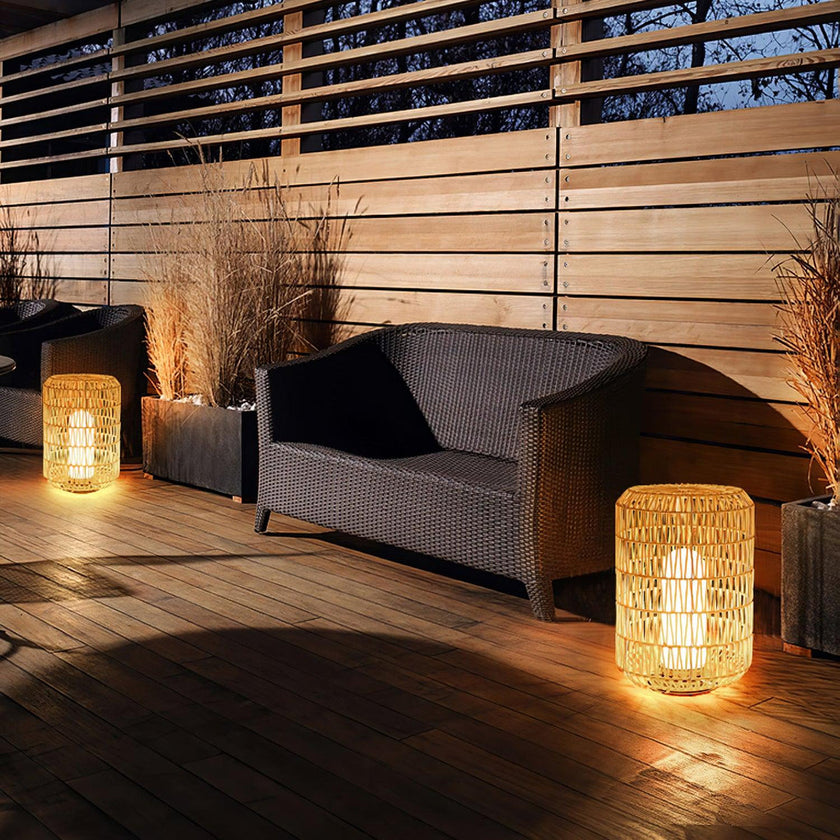 Rivelle Rattan Outdoor Lamp