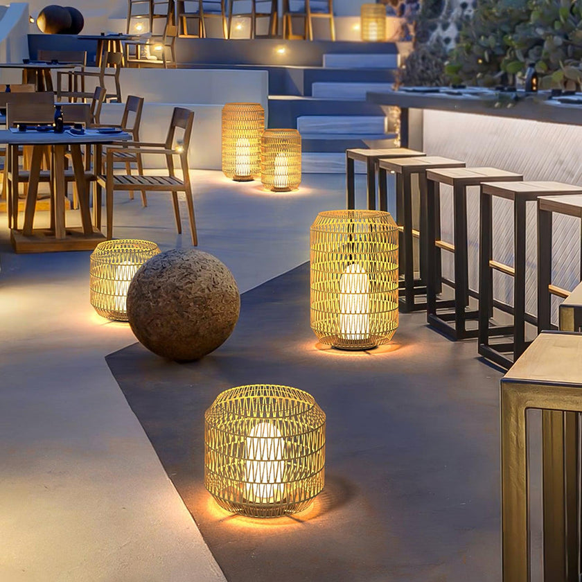 Rivelle Rattan Outdoor Lamp