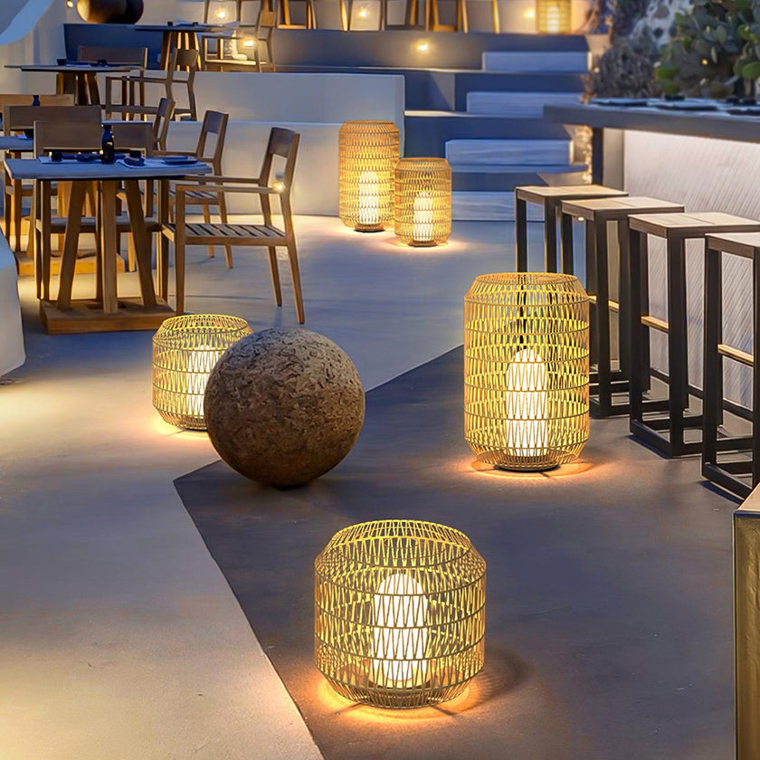 Rivelle Rattan Outdoor Lamp