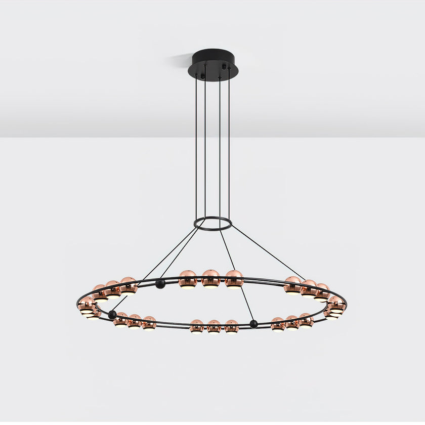 Rose Gold Bead Chandelier