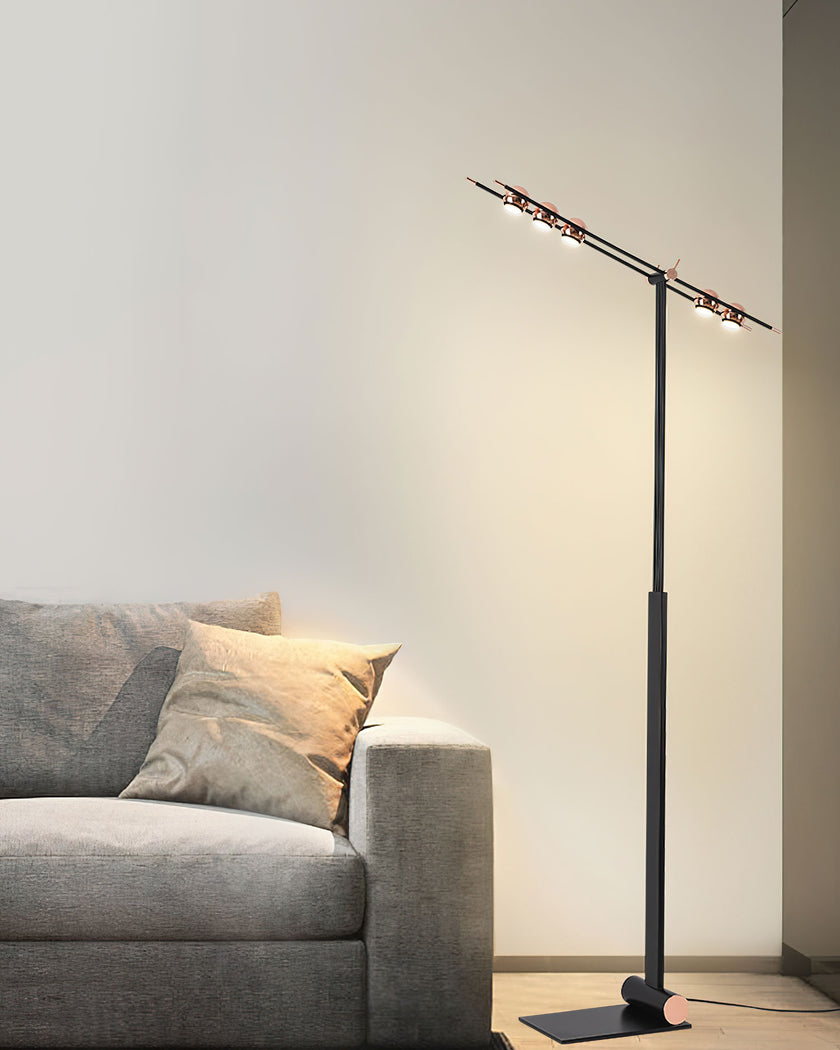 Rose Gold Bead Floor Lamp