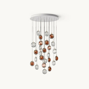 Round Glass Art  Pendant Lamp