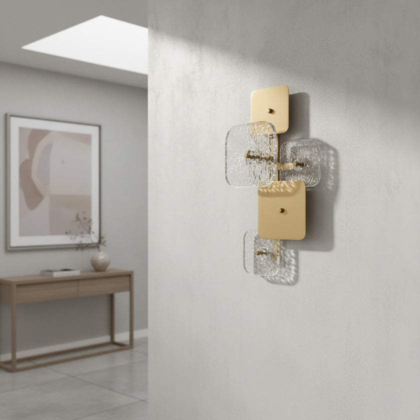 Rounded Square Glass Wall Lamp