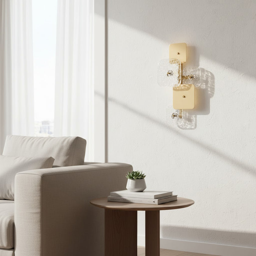 Rounded Square Glass Wall Lamp