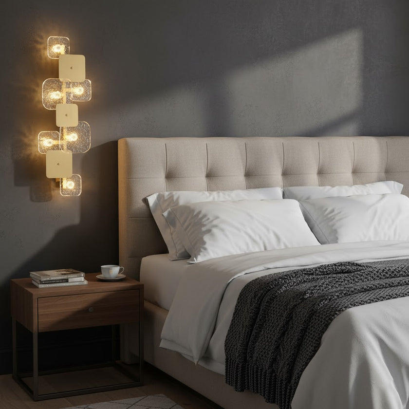 Rounded Square Glass Wall Lamp