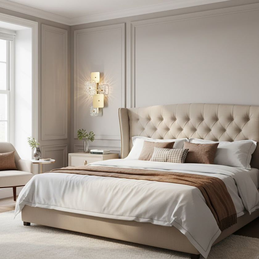 Rounded Square Glass Wall Lamp