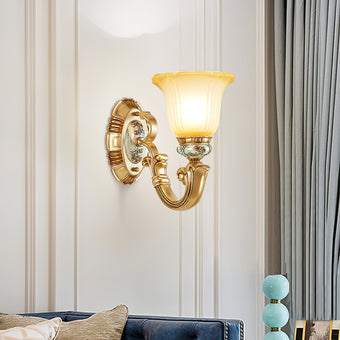 Royal Big Horn Wall Lamp