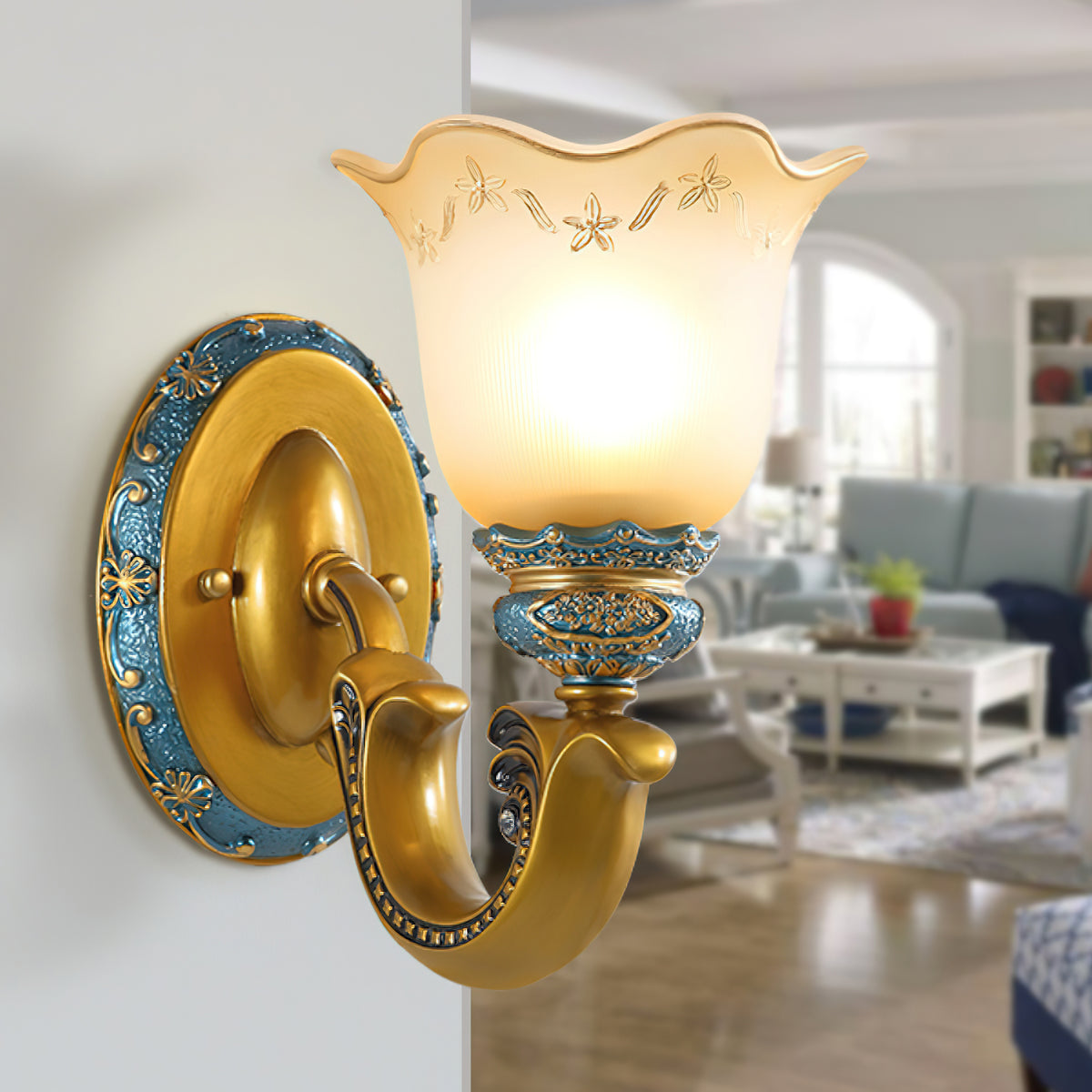 Royal Oppai Flower Wall Lamp – detail 2