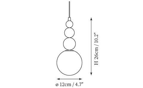 Savinav Pendant Lamp — Dimension drawings 1