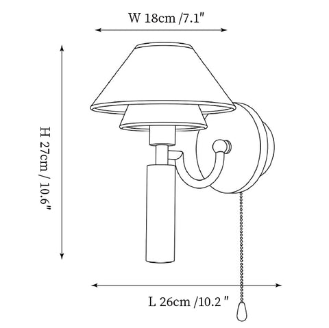 Aplique de pared Scalaris — Planos de dimensiones 2