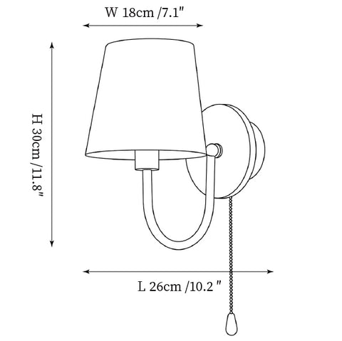 Aplique de pared Scalaris — Planos de dimensiones 9