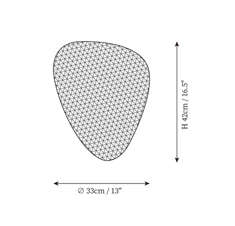 Applique Schermo Cannage — Disegni dimensionali 2
