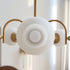 Sculptural Glass Ribbed Chandelier