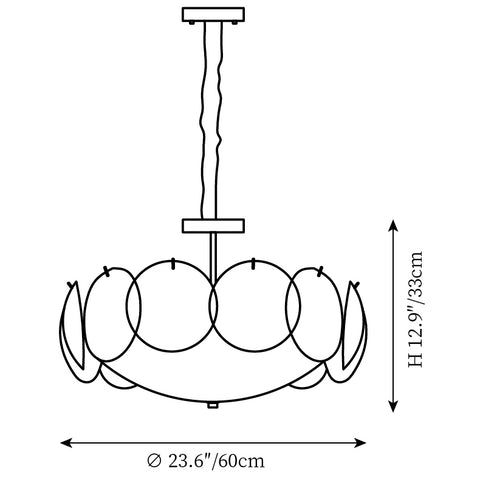 Lustre Selene — Plans de dimensions 1