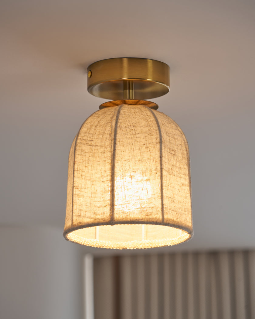 Sienna Linen Ceiling Lamp