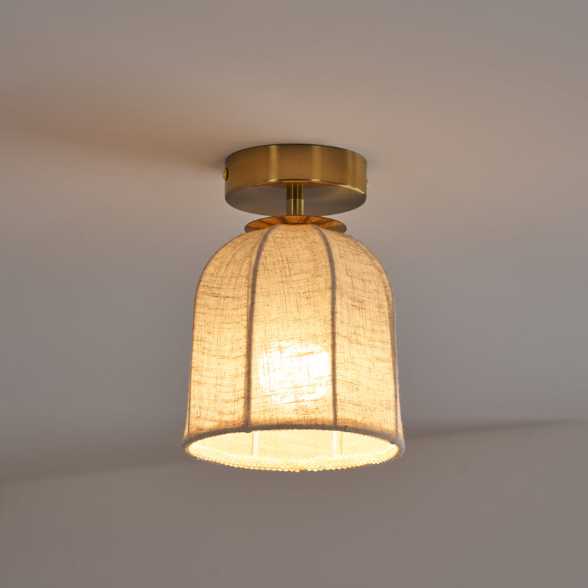 Sienna Linen Ceiling Lamp