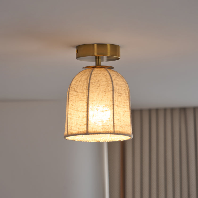 Sienna Linen Ceiling Lamp