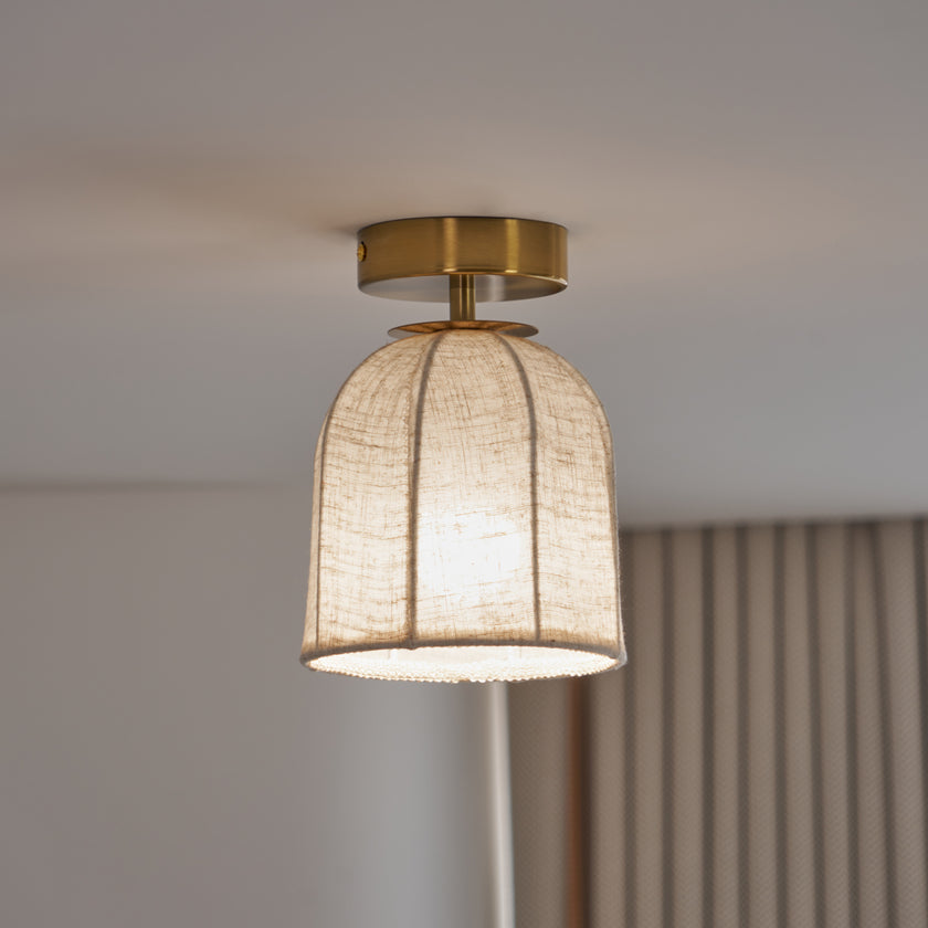 Sienna Linen Ceiling Lamp