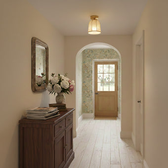 Sienna Linen Ceiling Lamp – detail 2