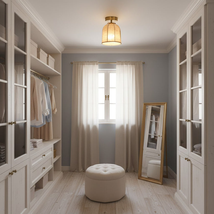 Sienna Linen Ceiling Lamp