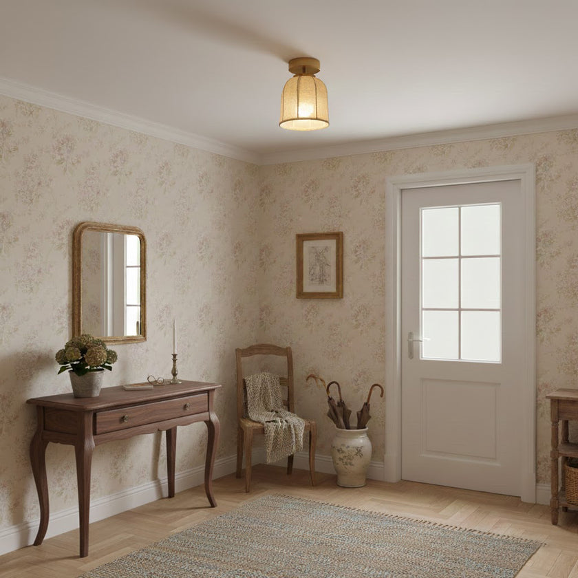 Sienna Linen Ceiling Lamp