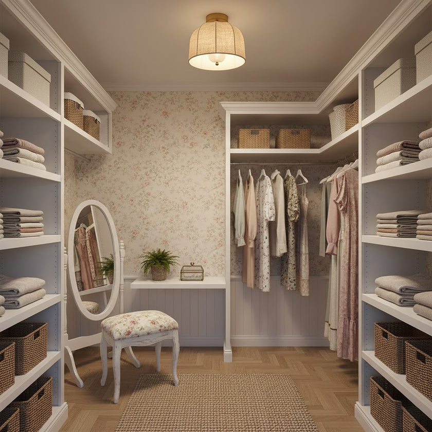 Sienna Linen Ceiling Lamp