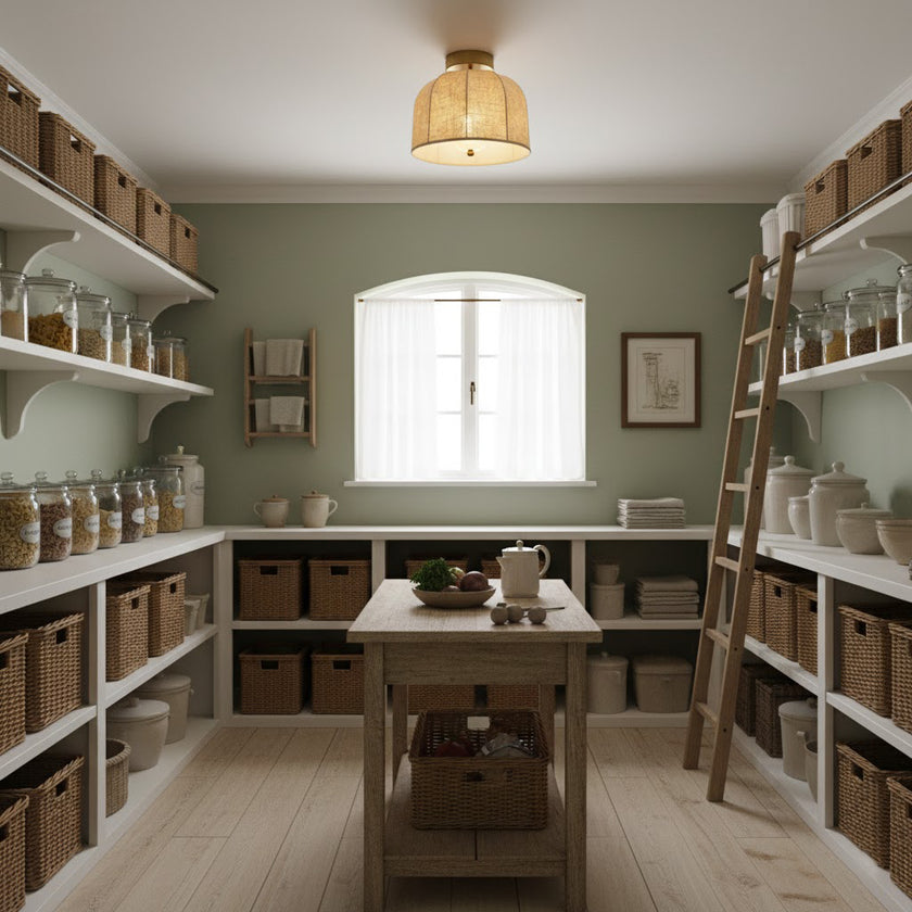 Sienna Linen Ceiling Lamp