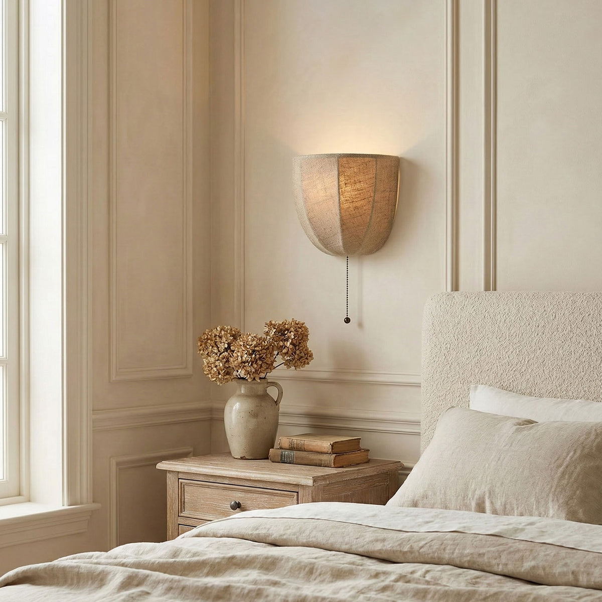 Sienna Linen Wall Sconce – detail 2