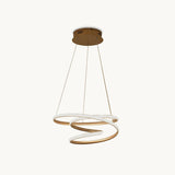 Simple Aluminum Spiral Ring Pendant Lamp