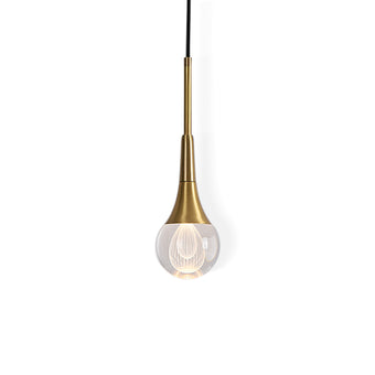 Simple Drop-Shaped Crystal Pendant Lamp