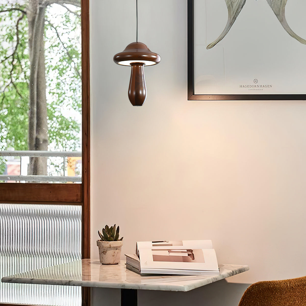 Small Mushroom Pendant Lamp – detail 2