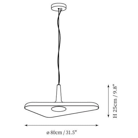 Soleil Noir Pendant Lamp — Dimension drawings 1