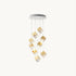 Square Art Glass Chandelier
