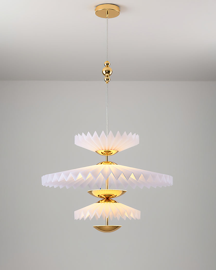 Stacked Paper Chandelier