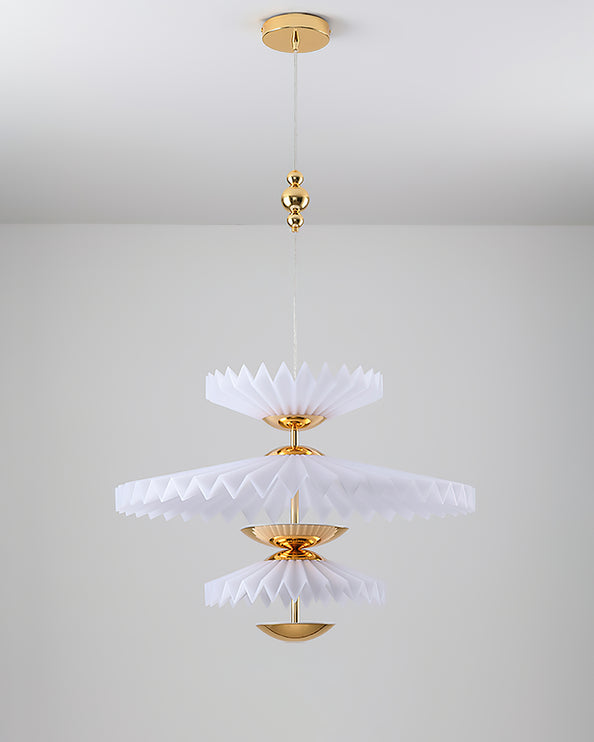 Stacked Paper Chandelier