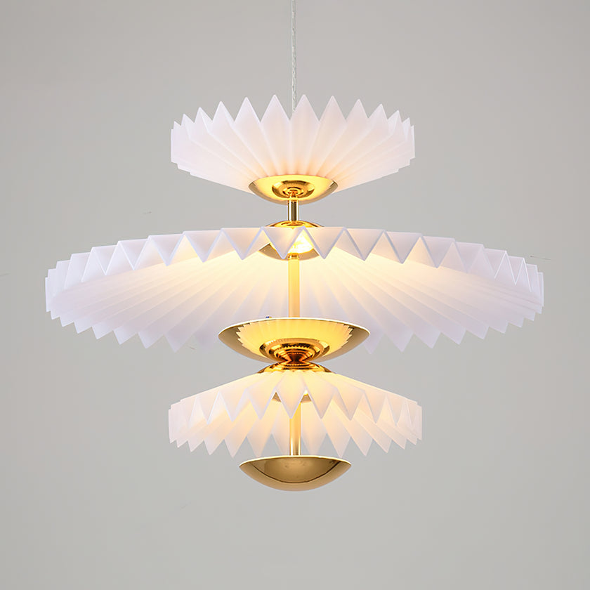 Stacked Paper Chandelier