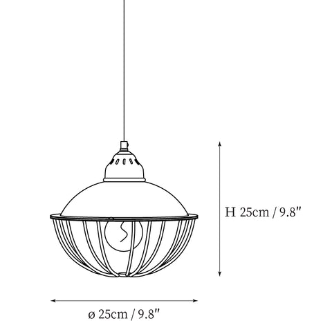 Lámpara Colgante Starboard — Planos de dimensiones 1