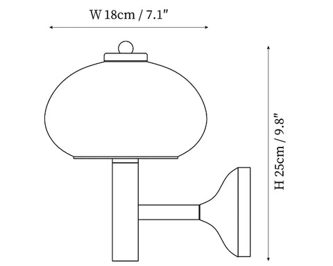Applique murale Steinhauer — Plans de dimensions 1