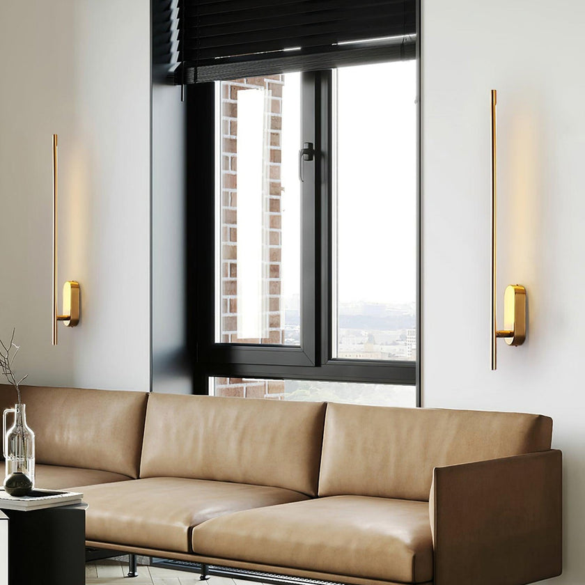 Stick Shaped Metal Sconce