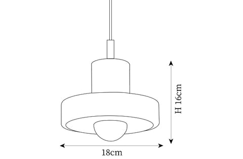 Stone Pendant Light — Dimension drawings 1