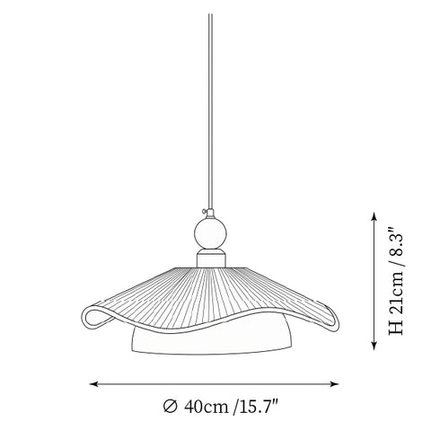 Dia 40cm x H 21cm