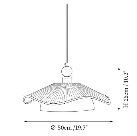 Dia 50cm x H 26cm