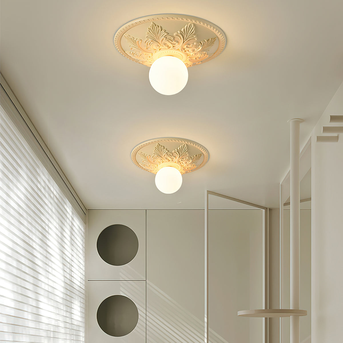 Silver Ceiling Light – detail 2