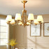 Tapered Glass Chandelier
